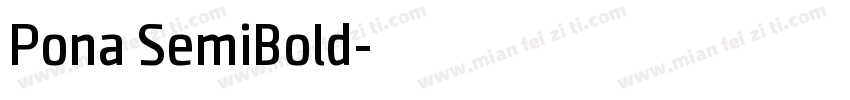Pona SemiBold字体转换